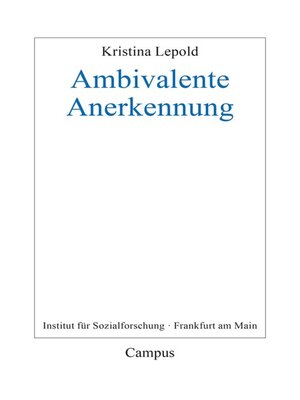 cover image of Ambivalente Anerkennung